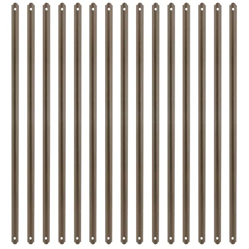 Vista 20 de Myard Balaustres de terraza de hierro redondo hueco clásico de 26 pulgadas para barandilla de terraza, porche, escalera, pasamanos, balaustrada Negro