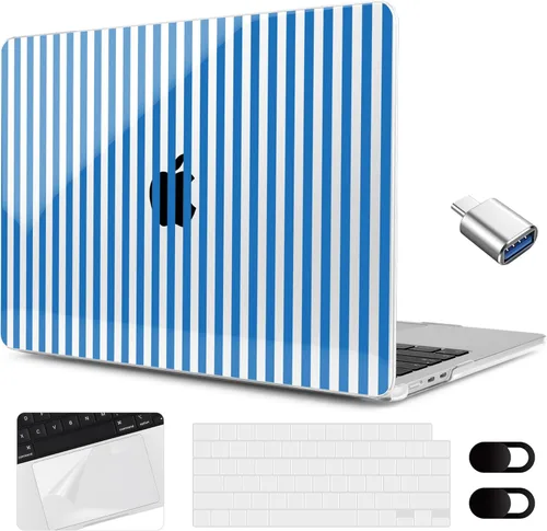 Vista 46 de MEEgoodo Funda para MacBook Air de 15 pulgadas M4/M3/M2 2025 2024 2023, funda compatible con el modelo (A3241/A3114/A2941) para MacBook Air de 15