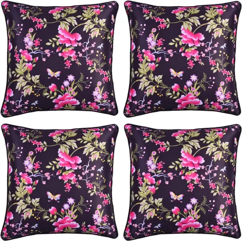 Vista 54 de Decozen Fundas de almohada decorativas, fundas de cojín para sofá, fundas de cojín con estampado floral para decoración de habitación, sofá