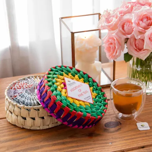 Vista 14 de Octavius Paquete de muestra de té Surtido de tés verdes Té verde de anís canela 50 bolsas de té de doble cámara envueltas Paquete variado