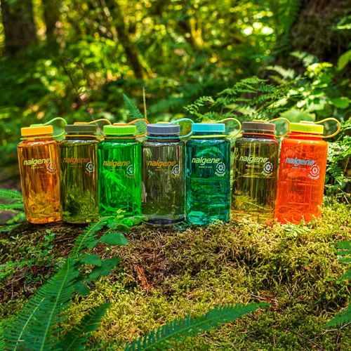 Vista 2 de Nalgene Botella de agua de boca ancha, azul, 32 onzas