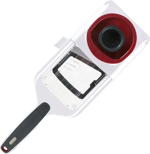 Zyliss Easy Control - Cortador de verduras y picador de verduras, cortador de frutas, cortador de mano con dos cuchillas de acero inoxidable, apto