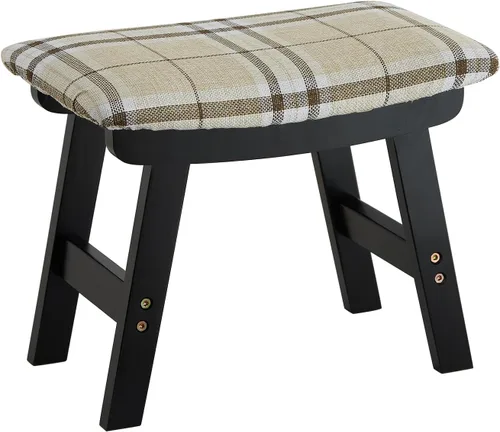 Vista 16 de Taburete otomano para pies debajo del escritorio, taburete pequeño para sala de estar, dormitorio y cocina