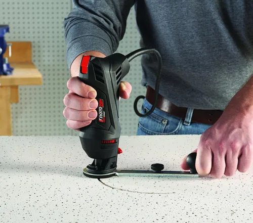 Vista 7 de BOSCH Rotozip SS355-20 Sistema de sierra en espiral de alta velocidad de 5.5 amperios con 2 accesorios y broca de diamante