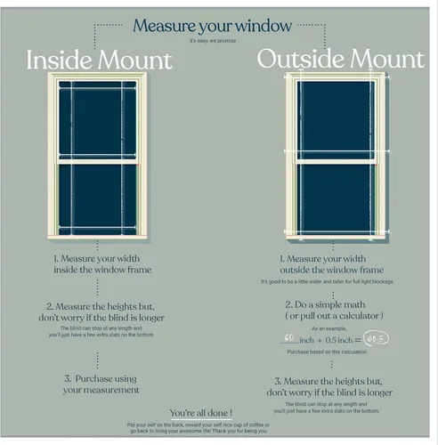 Vista 4 de MOOD Persianas de madera sintética Persianas de 31 pulgadas para ventanas Tratamiento de ventana opaca inalámbrico de 2 pulgadas Blanco premium