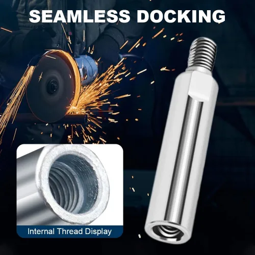 Vista 6 de Barra de Extensión para Amoladora Angular, 2025 Nuevo Juego de Adaptador de Máquina de Pulido con Rosca para Amoladora Angular/Pulidor, Extensión