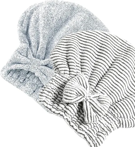 Vista 12 de Jseng Gorro Grande de Microfibra de Secado Rápido para Cabello [Nueva Actualización], Extremadamente Suave y Ultra Absorbente, Gorros de Secado