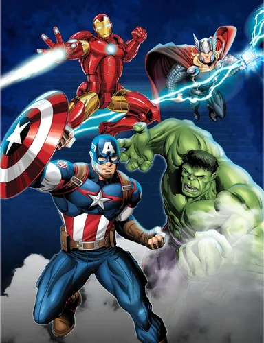 Vista 3 de Marvel Avengers 2 Cobija de felpa, 50 x 60 pulgadas, S