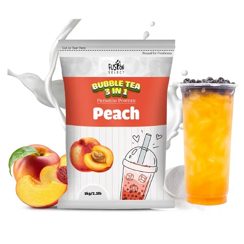 Vista 16 de Fusion Select Bebida en polvo 3 en 1 con sabor a té de leche Boba de 2.2 libras con crema y azúcar, bebida premezclada instantánea para mezclas