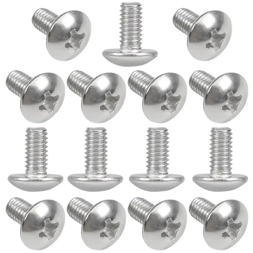 Vista 141 de MroMax Tornillos de máquina M2.0.197 x 0.157 in Tornillos Phillips Cross Truss Head Tornillo 304 Pernos de sujeción de acero inoxidable 15pcs