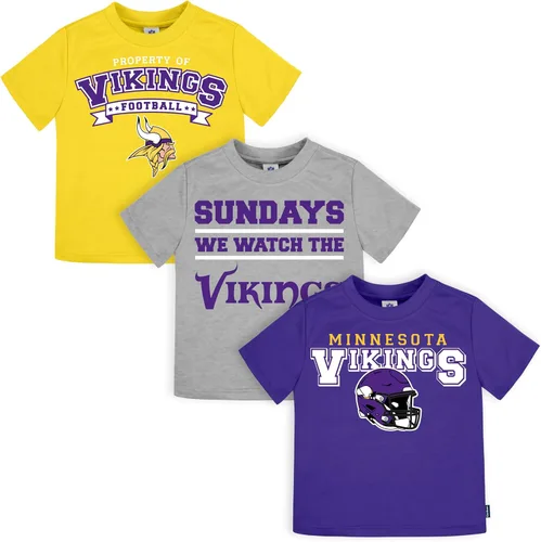 Vista 44 de Gerber Unisex Baby NFL 3 Pack Short Sleeve Team Fan Tee Shirt