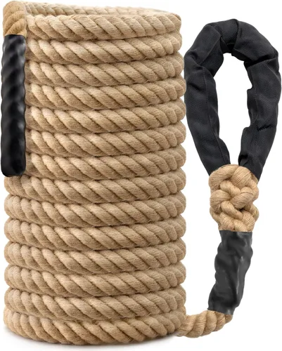 Vista 12 de Climbing Rope Gym Workout - 10FT 15FT 20FT 25FT 30FT 35FT Heavy Duty Jute Thick Ropes for Adults Strength Training Outdoor Tree Swing Indoor Home
