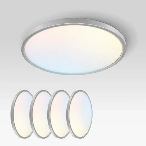 Vista 33 de ASD Lámpara de Techo LED Redonda Empotrada de 5", Iluminación de Superficie de Perfil Bajo 5CCT, Regulable, Ultra-Delgada, Listada por ETL 10W