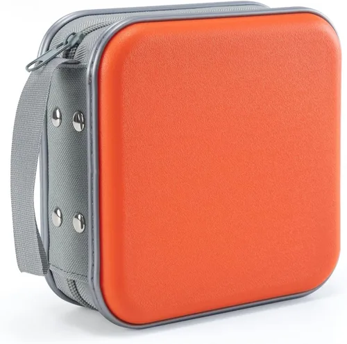 Vista 8 de LIOVODE Funda para DVD, estuche portátil para CD de 48 capacidades, almacenamiento de CD de plástico duro, organizador de cartera de DVD para Negro
