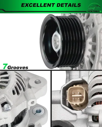 Vista 262 de Alternador de 4.0L para: Ford Explorer 2002 2003 2004, Explorer Sport Trac 2001-2004 para: Mercury Mountaineer 2001-2004, polea de 6 ranuras de 12V