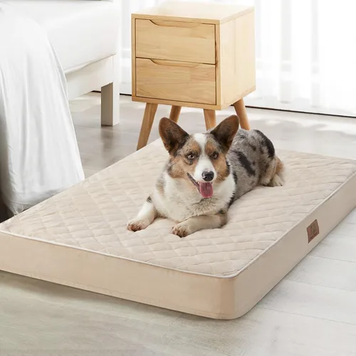 Vista 13 de WNPETHOME Camas ortopédicas XL para perros grandes, impermeables, cama extra grande para perros con funda lavable extraíble, cama para jaula