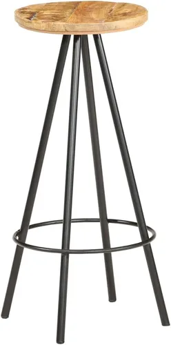 Vista 8 de bar Chairs,barstools,bar stools Set of 3,bar Table,sillas para barra de cocina,Bar Stools 4 pcs Rough Mango Woodbar Stool,bar Chairs,Barstool,bar