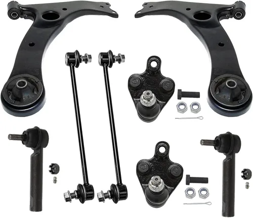 Vista 82 de Detroit Axle - Kit de brazos de control delanteros de 8 piezas para Toyota Sienna 2004-2010, 2 brazos de control inferiores con rótulas, 4 barras