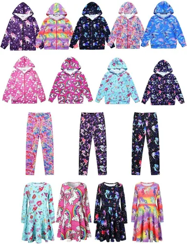 Vista 7 de Sudadera con capucha, cremallera y bolsillos, para niñas, diseño personalizable