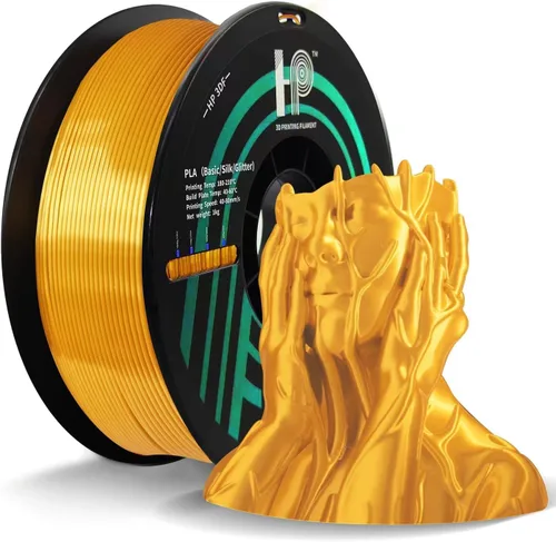 Vista 19 de HP3DF Filamento PLA de Doble Color, Filamento de Seda Brillante Azul Rosa para Impresora 3D, Filamento PLA de 1.75mm, precisión dimensional +