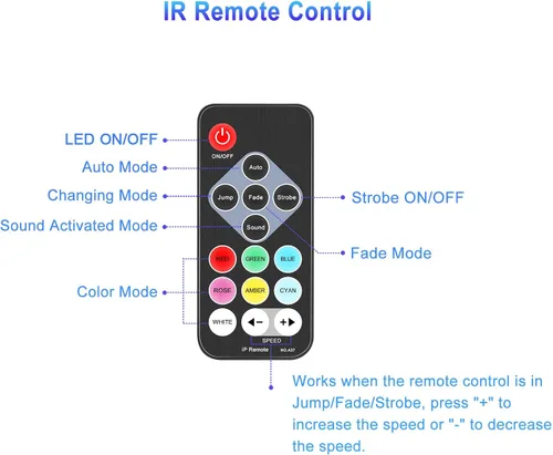 Vista 6 de Telbum luces estroboscópicas, 54 luces LED RGB súper brillantes, luz estroboscópica mini para fiestas, luces estroboscópicas de Halloween