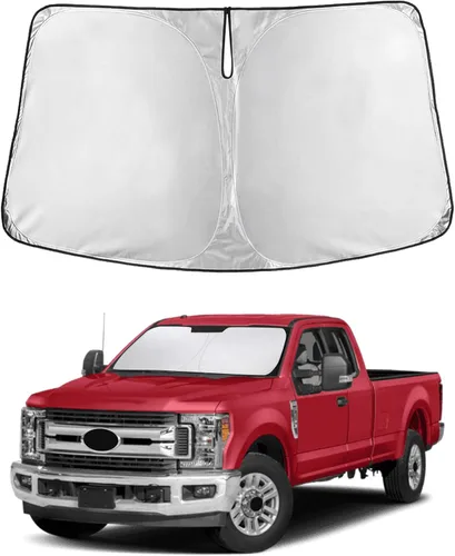 Vista 251 de EcoNour - Parasol plegable para parabrisas de Toyota Tacoma 2016-2025 2026, accesorios para camioneta de 2 puertas y 4 puertas, protector de visera