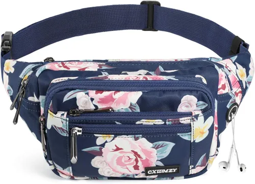 Vista 9 de CXWMZY - Riñonera para hombre y mujer, con correa ajustable impermeable de gran capacidad, apto para actividades al aire libre, entrenamientos