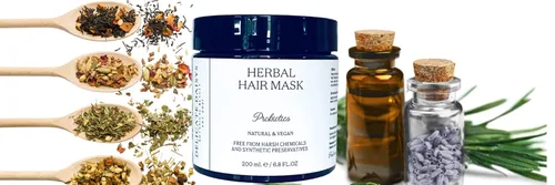 Vista 9 de Delicate Daisys Botanical Beauty PH Balancing Mascarilla para el cabello con probióticos, 6.8 onzas líquidas, natural, orgánica, vegana y libre