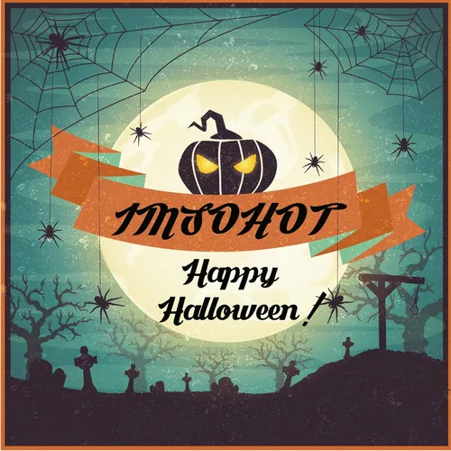Vista 6 de IMSOHOT - Uñas postizas de Halloween largas de acrílico con punta de almendra, uñas postizas color nude, uñas adhesivas de cobertura completa, uñas