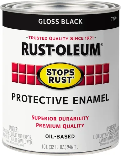Vista 34 de Rust-Oleum 7797502 - Pintura anti-óxido para aplicación con brocha, cuarto de galón, blanco semibrillante (paquete de 1)