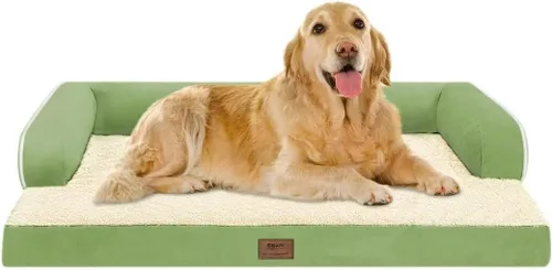 Vista 103 de Cama ortopédica impermeable para perros pequeños, cama para perros de tamaño mediano, cómoda cama para mascotas y gatos con lados, funda extraíble