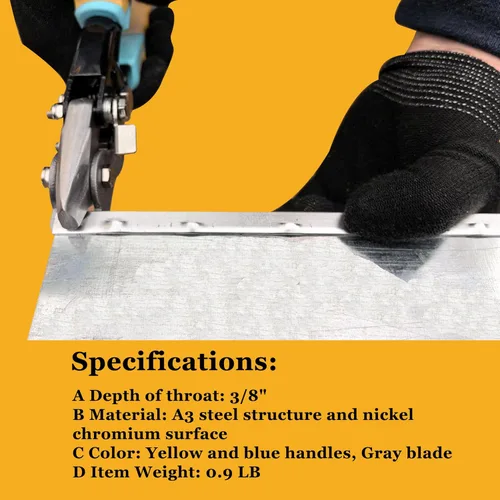 Vista 4 de Perforadora con Cierre a Presión Snap Lock - Herramienta Prensadora de Canalones para Chapa Metálica - Herramienta de Prensado Snaplock para Tapa