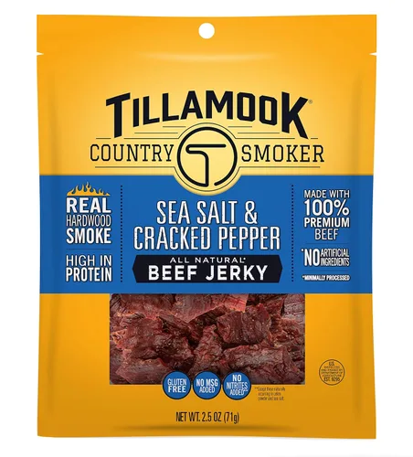 Vista 19 de Tillamook Country Smoker Carne seca de madera dura ahumada con miel, 2.5 onzas (Paquete de 12)