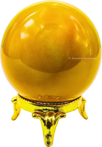 Vista 74 de Amazing Gemstone Bola de cristal de cuarzo transparente con soporte, bolas de meditación de esfera de cristal de 1.5 pulgadas para brujería y bolas