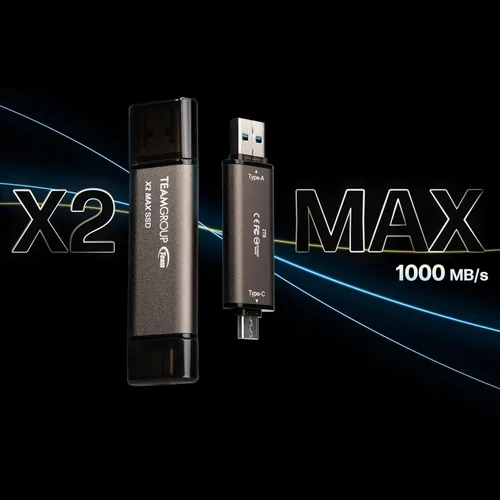 Vista 4 de TEAMGROUP X1 64GB USB 100MB/s 3.2 Gen 1 Tipo A y Tipo C (3.1/3.0) OTG Memoria USB de interfaz dual Compatible