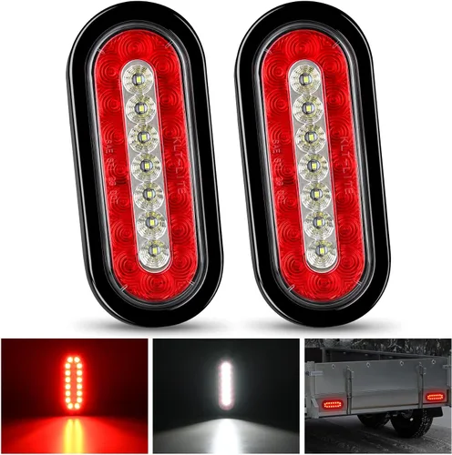 Vista 12 de Nilight Barra de luz trasera para remolque 2 piezas 20 LED luz de freno, luz automotriz, intermitentes, luces de marcha atrás IP65 impermeable