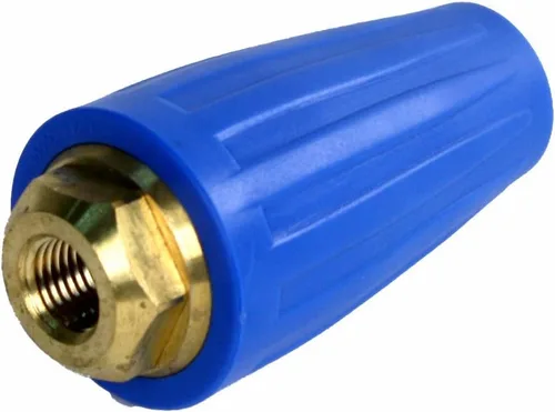 Vista 3 de Erie Tools. Boquilla turbo giratoria de 4.000 psi, orificio de 3.0, 3.0 GPM, con enchufe de conexión rápida de 1/4 de pulgada para limpiador a