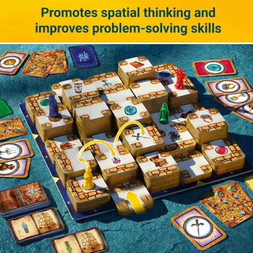 Vista 5 de Ravensburger Juego de mesa familiar 3D Labyrinth Juego de rompecabezas fácil de aprender Atractivo rompecabezas para niños y adultos Valor