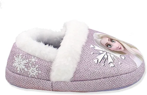 Vista 5 de Disney Frozen 2 Elsa Anna - Pantuflas de felpa para niñas pequeñas