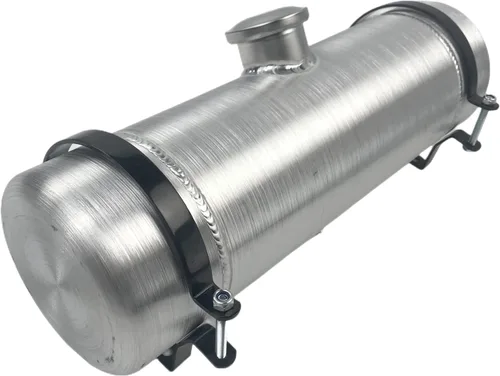 Vista 12 de JSD 3/4 Galón en total 15,2 cm x 20,3 cm Tanque de combustible de aluminio redondo pequeño para celda de combustible girada + Soporte de llenado