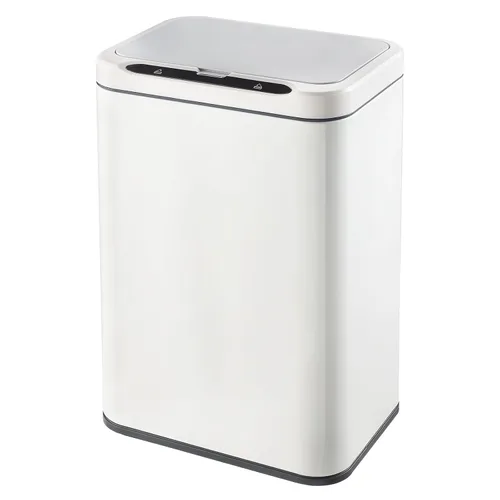 Vista 9 de ELPHECO Basurero de acero inoxidable para oficina, con sensor de movimiento, sin contacto, cubo de basura inteligente automático para cocina, Verde
