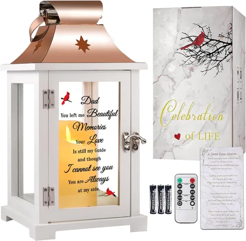 Vista 9 de Linterna Conmemorativa, Regalos de Condolencias por la Pérdida de Mamá/Papá/Ser Querido, Regalos de Duelo, Linterna en Memoria de un Ser Querido