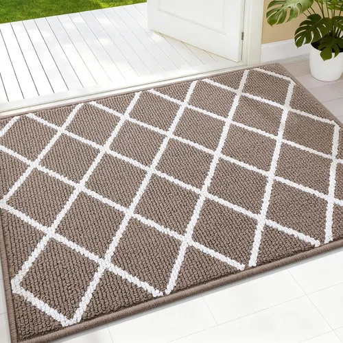Vista 30 de Finchitty Alfombra para Puerta Interior, Resistente a la Suciedad y Absorbente, de Perfil Bajo, Antideslizante, Lavable, Alfombras de Piso