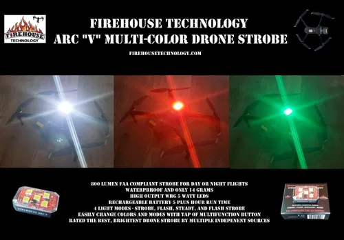 Vista 8 de Mavic - Kit de 3 luces estroboscópicas para navegación compatible con DJI Mavic 3 Drone Cumple con la FAA: 2 kit de luces para soportes de brazos