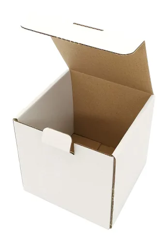 Vista 23 de ROTCH Paquete de 200 Cajas de Envío Pequeñas de 4x4x1'', Sobres de Cartón Corrugado, Negro (M441-200-B)