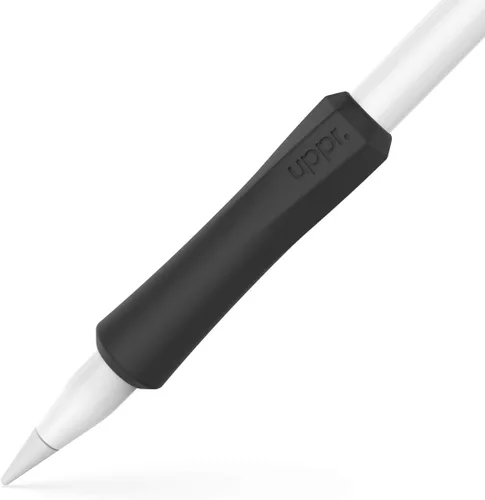 Vista 14 de UPPERCASE Designs NimbleGrip Premium Silicone Ergonomic Comfort Grip Holder, Dual Sided Design, Compatible with Apple Pencil Pro, USB-C, 2nd Beige