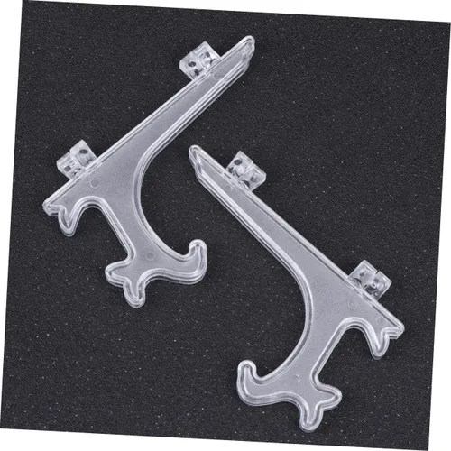 Vista 9 de STOBOK Soporte de exhibición de placa de plástico de 4 pulgadas 15 PC Set Rack para sostener platos fotos de té