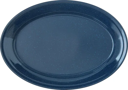 Vista 2 de Carlisle FoodService Products Dallas Ware - Plato ovalado de plástico reutilizable con borde para el hogar y restaurantes, melamina, 12 x 8.5