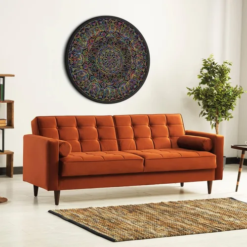 Vista 6 de Rompecabezas de mandala de 1000 piezas para adultos, rompecabezas difícil e imposible duro, desafiante rompecabezas redondo como decoración