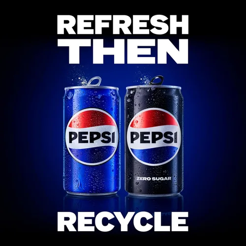 Vista 4 de Pepsi Zero Sugar Cola Soda Pop, latas de 12 onzas (paquete de 12)